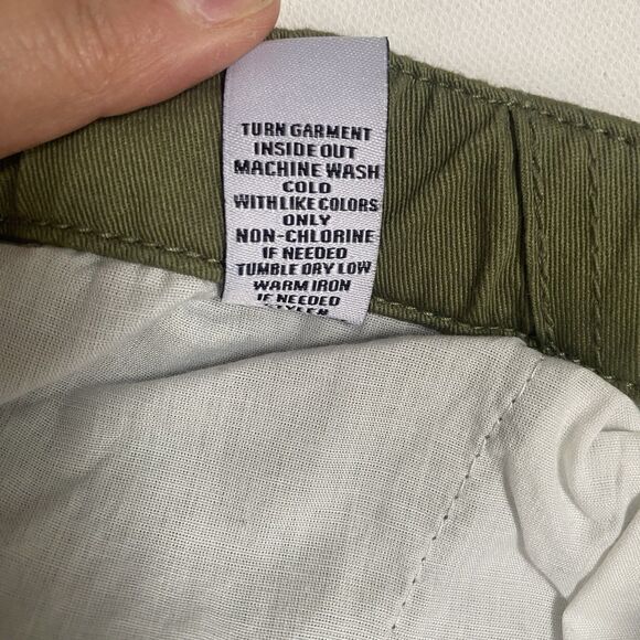 Military Cargo Jogger Pants Women M Army Green Wide Leg Elastic Waist Outdoor - Picture 11 of 11